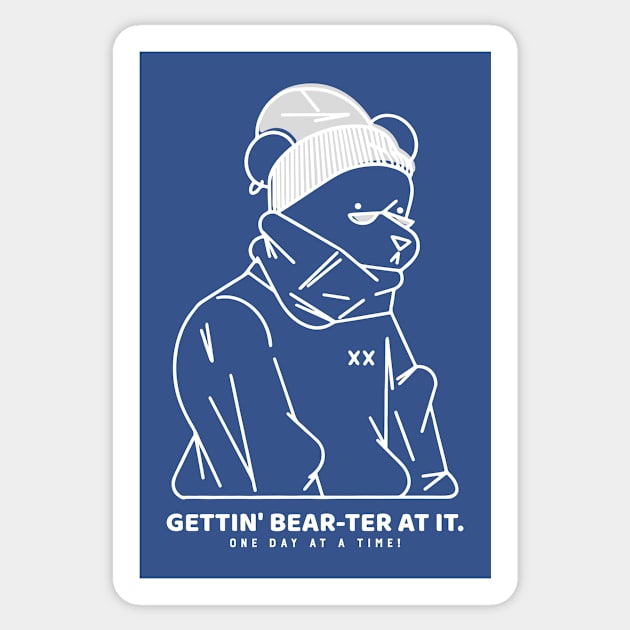 Getting Bear-ter At It Sticker by JETBLACK369